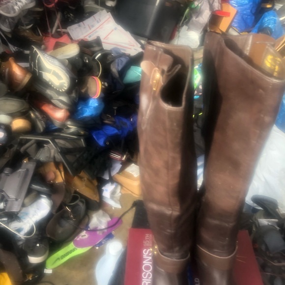 SBICCA of California Brown Leather Ridding side zip boots Size 8.5 - Picture 6 of 14